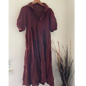 Zara Short sleeve dress with pockets - size Medium